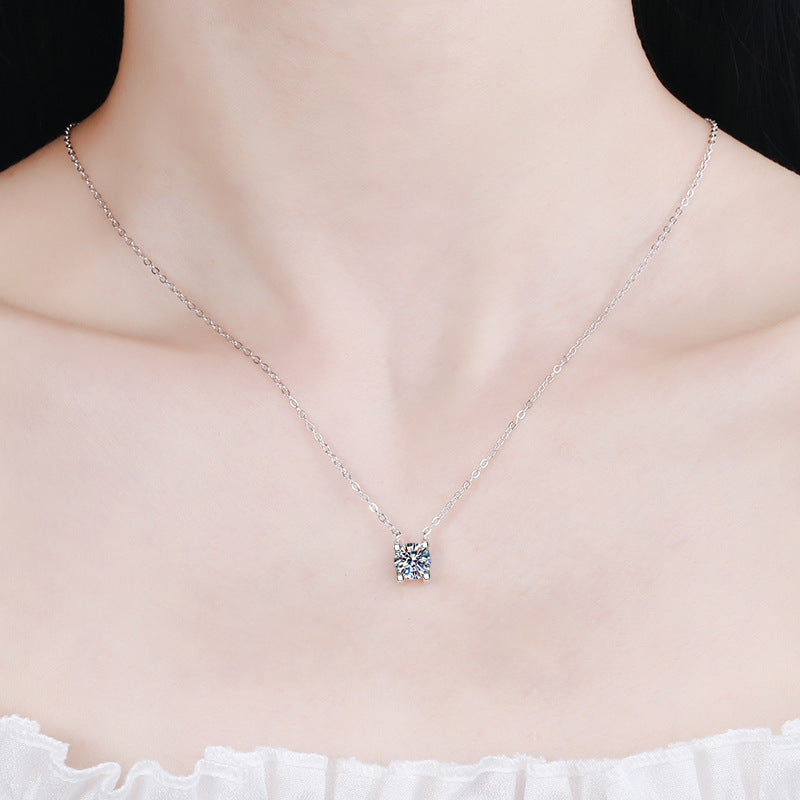 S925 Sterling Silver Moissanite Necklace