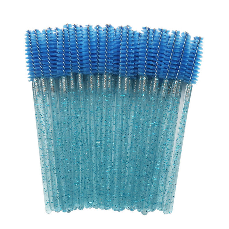 Disposable crystal rod eyelash brush