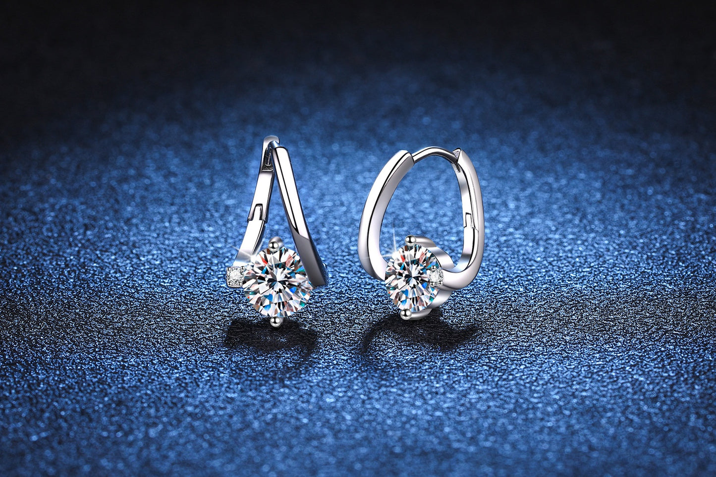 S925 Silver Moissanite Affordable Luxury Earrings