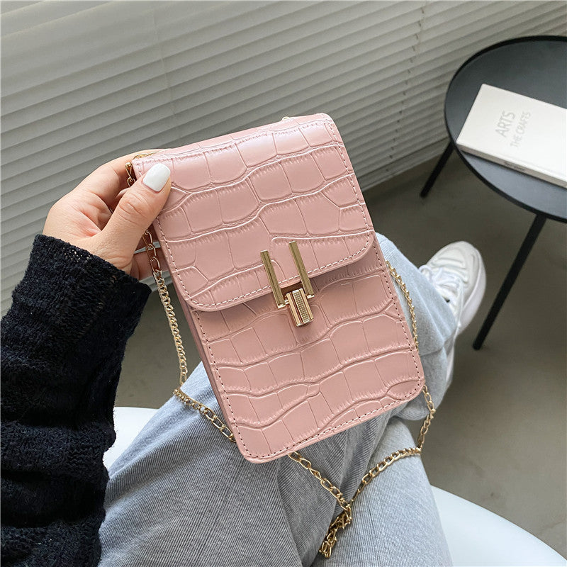 Pattern Fashion Women's Bag High-quality Texture Shoulder Bag Mobile Phone Bag PU Buckle Crossbody Bags For Women