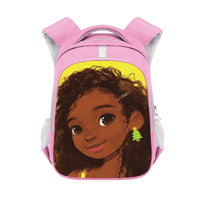 African girl backpack