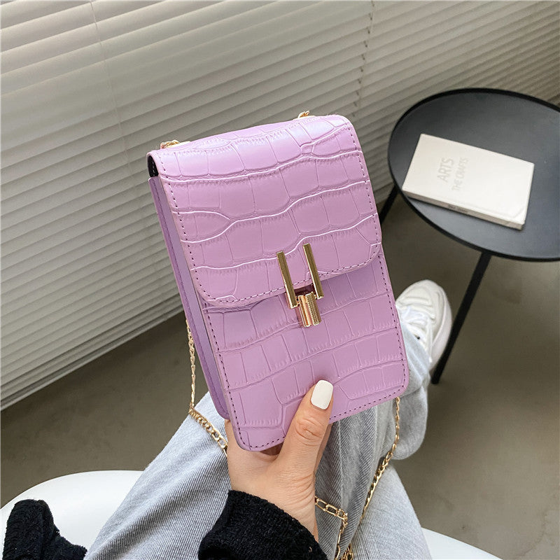 Pattern Fashion Women's Bag High-quality Texture Shoulder Bag Mobile Phone Bag PU Buckle Crossbody Bags For Women