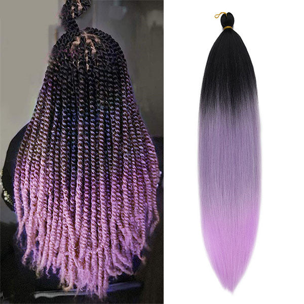 High Temperature Silk Braids African Wig Braids Color Gradient