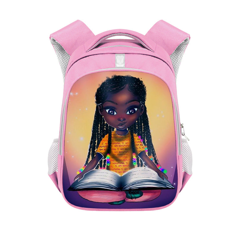 African girl backpack