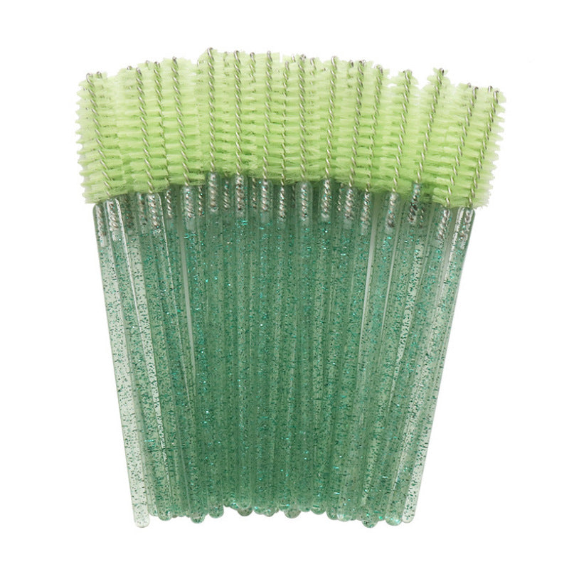 Disposable crystal rod eyelash brush