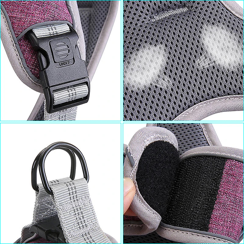 No Pull Pet Dog Harness Soft Lining Reflective Medium Large Dogs Harness Vest Breathable Walking Training Chest Strap Pet Supply