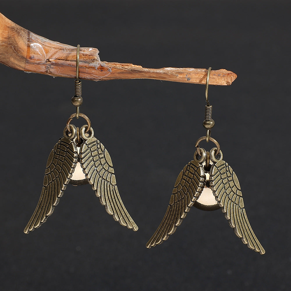 Women's Triangle Wings Vintage Earrings