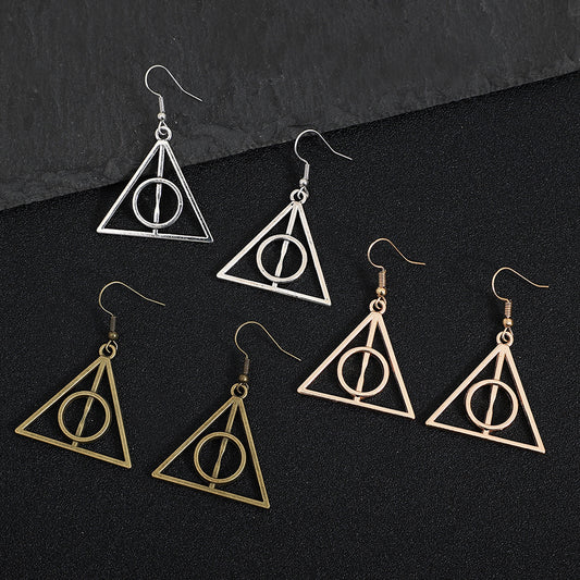 Women's Triangle Wings Vintage Earrings