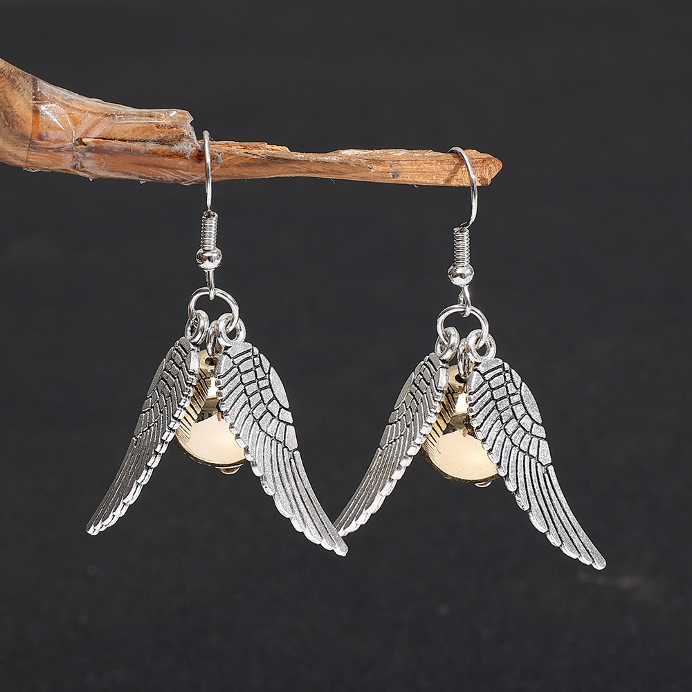 Women's Triangle Wings Vintage Earrings