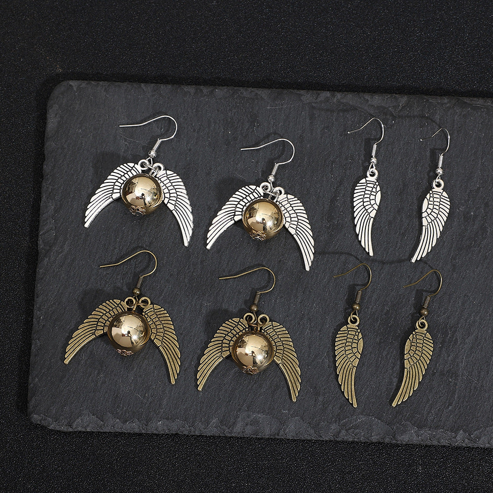 Women's Triangle Wings Vintage Earrings