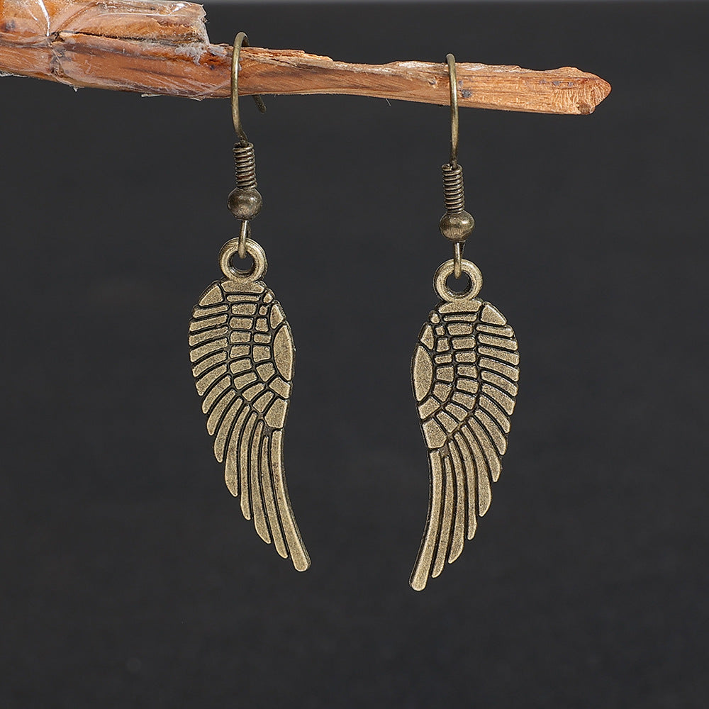 Women's Triangle Wings Vintage Earrings