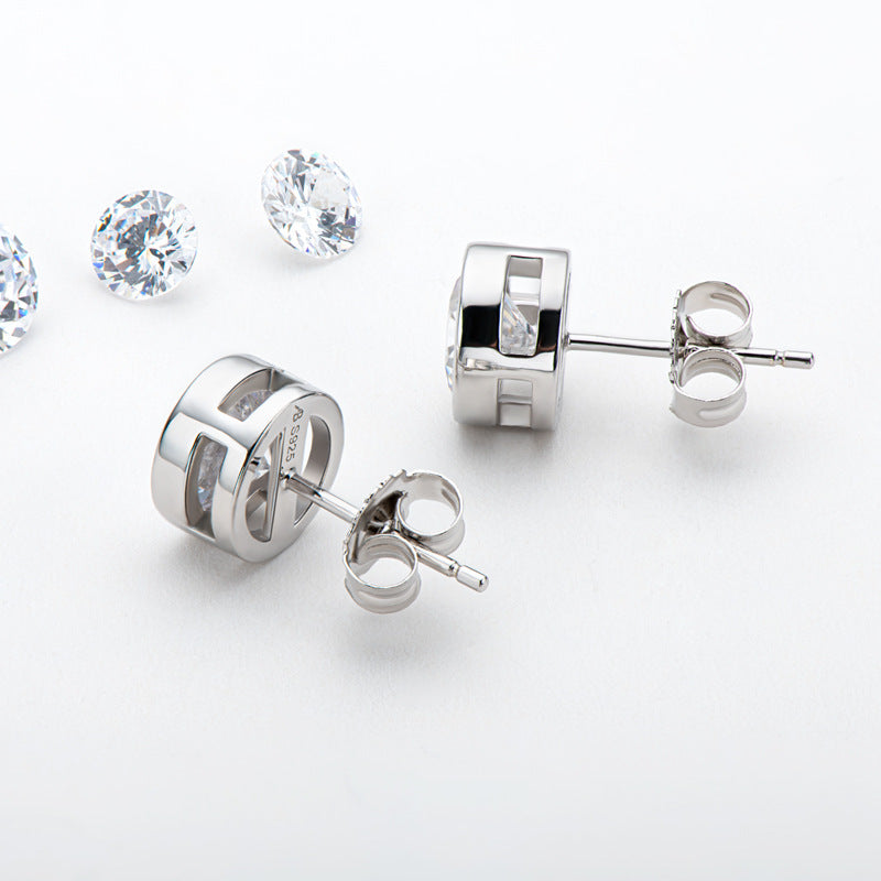 0.51 Carat Moissanite Stud Earrings