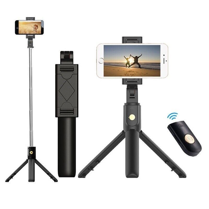 Bluetooth Selfie Tripod Telescopic Stick Remote Monopod Extendable Phone Stand