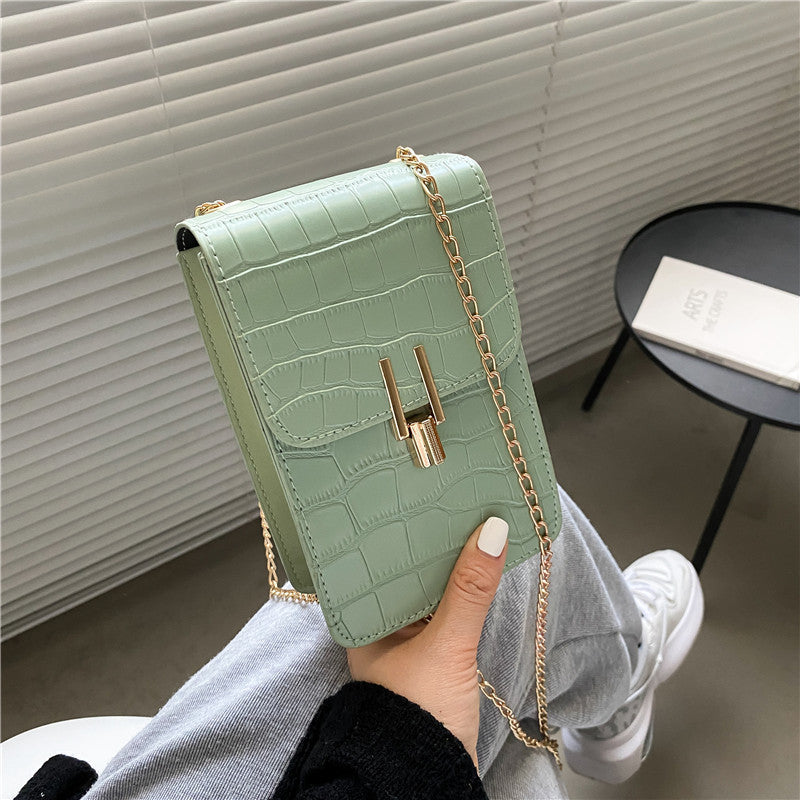 Pattern Fashion Women's Bag High-quality Texture Shoulder Bag Mobile Phone Bag PU Buckle Crossbody Bags For Women